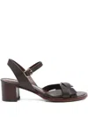 Avril Gau 50mm Paro Braided Ankle-strap Sandals In Brown