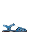 Avril Gau Woman Sandals Blue Size 8 Calfskin