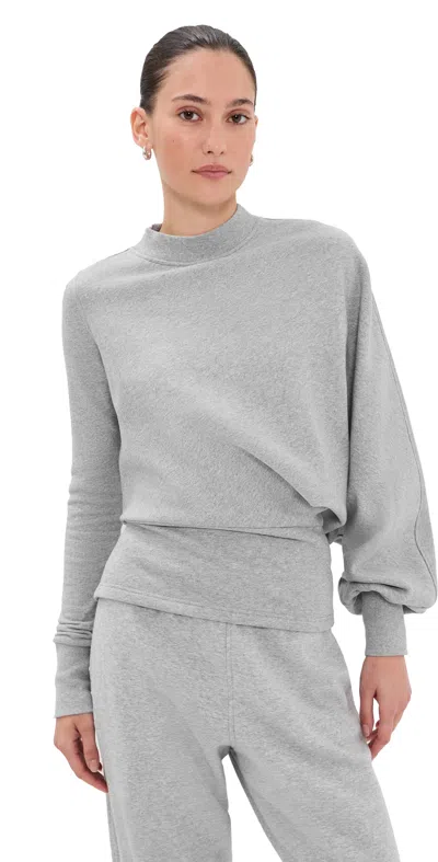A.w.a.k.e. A. W.a. K.e. Mode Jersey Slouched Sleeve Sweatshirt Grey Melange In Gray