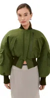 A.w.a.k.e. A. W.a. K.e. Mode Ma1 Bomber Jacket Khaki Green In Green