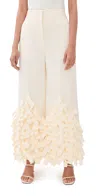 A.w.a.k.e. A. W.a. K.e. Mode Rectangle Fringe Culottes Ivory In White