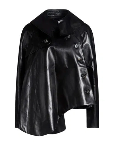 A.w.a.k.e. A. W.a. K.e. Mode Woman Jacket Black Size Xs Polyester