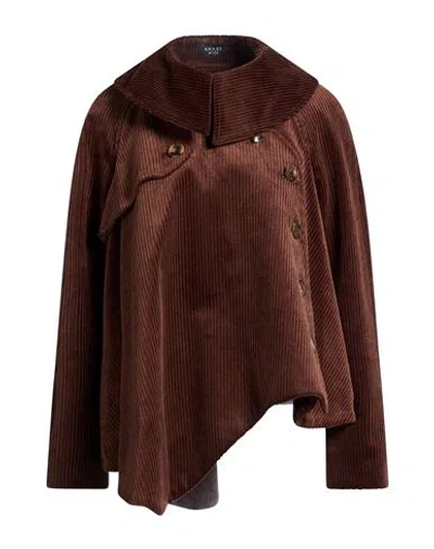 A.w.a.k.e. A. W.a. K.e. Mode Woman Jacket Brown Size Xl Cotton