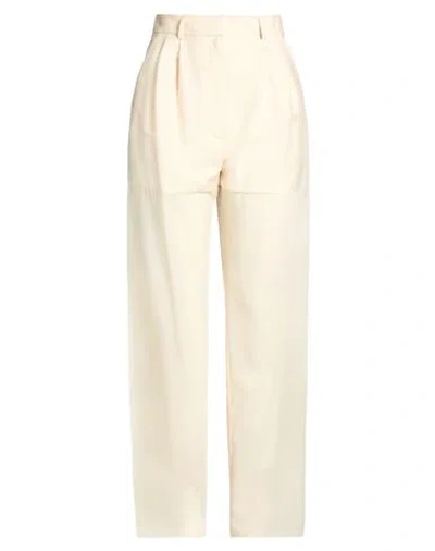 A.w.a.k.e. A. W.a. K.e. Mode Woman Pants Beige Size 4 Tencel, Polyamide, Wool, Recycled Polyester