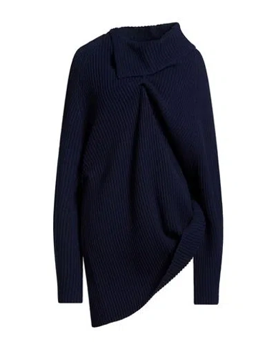 A.w.a.k.e. A. W.a. K.e. Mode Woman Sweater Navy Size Xs Wool In Blue