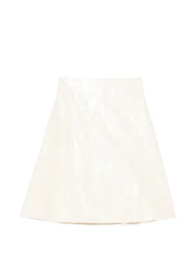 A.w.a.k.e. A-line Midi Skirt In Animal Print