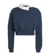 A.w.a.k.e. Asymmetric Rugby Sweatshirt In Blue