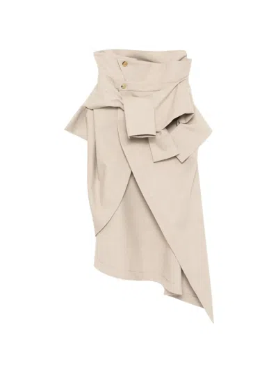 A.w.a.k.e. Asymmetric Skirt In Neutral
