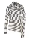 A.w.a.k.e. Asymmetric Striped Top In Multi