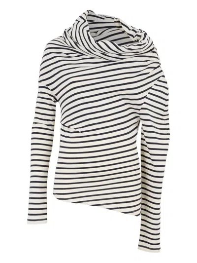A.w.a.k.e. Asymmetric Striped Top In Multi