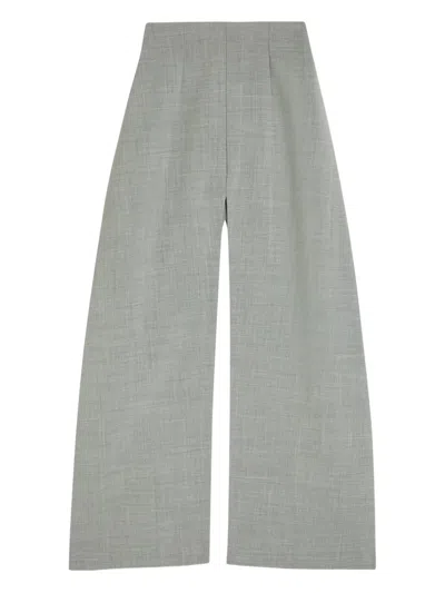 A.w.a.k.e. Barrel-leg High-waisted Trousers In Gray