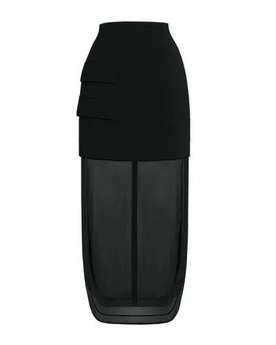 A.w.a.k.e. Basque Skirt With Organza Layer