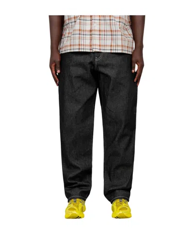 Awake Belt Loop Denim Trousers In Black