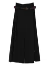 A.w.a.k.e. Belted Side-split Trousers In Black