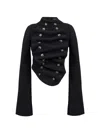 A.w.a.k.e. Bib-front Structured Jacket In Black