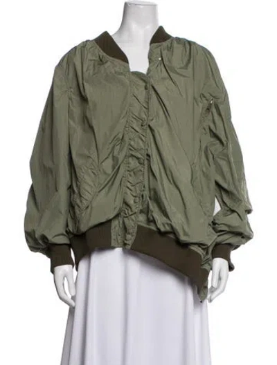 Pre-owned A.w.a.k.e. Bomber Jacket W/ Tags In Green