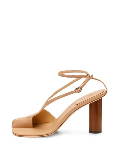A.w.a.k.e. Christine Toe-cover Sandals In Neutral