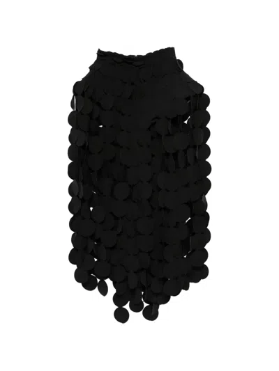 A.w.a.k.e. Circle-appliqué Mid Skirt In Black