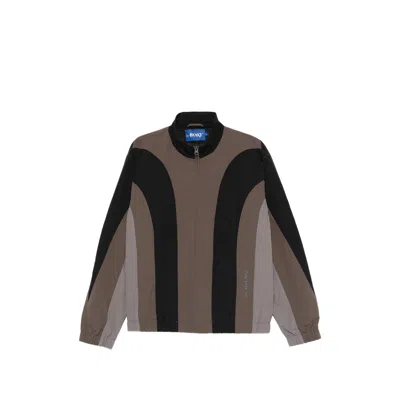 Awake Colour-block Zip-up Jacket In Black