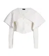 A.w.a.k.e. Cotton-blend Shawl-collar Blazer In White