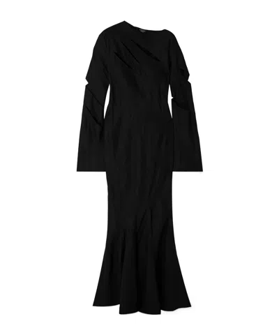 A.w.a.k.e. Cotton-blend Maxi Dress In Red