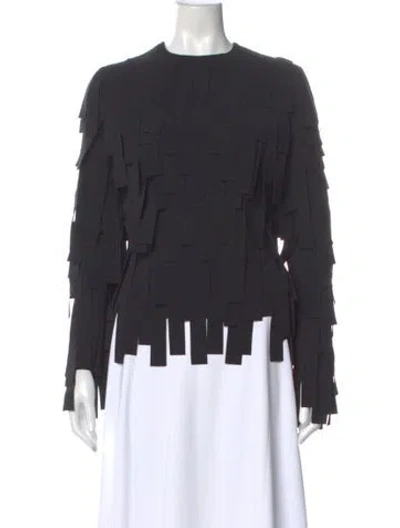 Pre-owned A.w.a.k.e. Crew Neck Long Sleeve Top In Gray