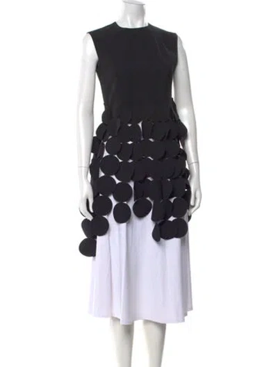 Pre-owned A.w.a.k.e. Crew Neck Sleeveless Top In Black