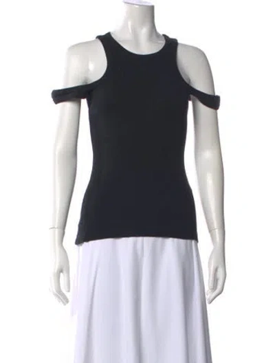 Pre-owned A.w.a.k.e. Crew Neck Sleeveless Top In Black