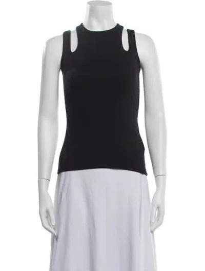 Pre-owned A.w.a.k.e. Crew Neck Sleeveless Top W/ Tags In White
