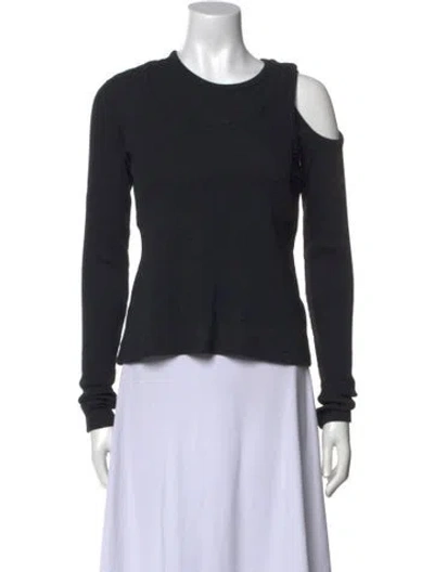 Pre-owned A.w.a.k.e. Crew Neck Sweater In Black