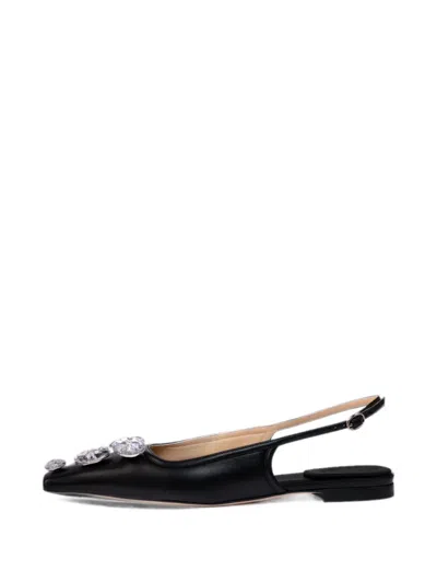 A.w.a.k.e. Crystal-embellished Slingback Pumps In Black