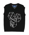 Awake Dice Logo-jacquard Vest In Black