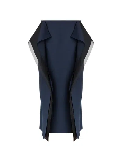 A.w.a.k.e. A.w.a.k.e Mode Panelled Stretch-wool Midi Skirt In Multi