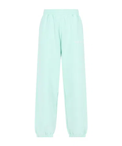 Awake Elastic Waist Casual Pants In Blue