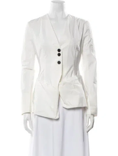 Pre-owned A.w.a.k.e. Evening Jacket In White