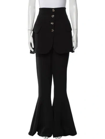 Pre-owned A.w.a.k.e. Flared Pants In Black