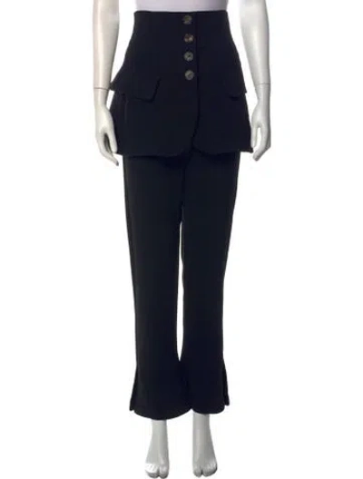 Pre-owned A.w.a.k.e. Flared Pants In Black