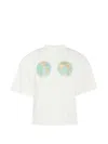A.w.a.k.e. Hemispheres Map-print T-shirt In White