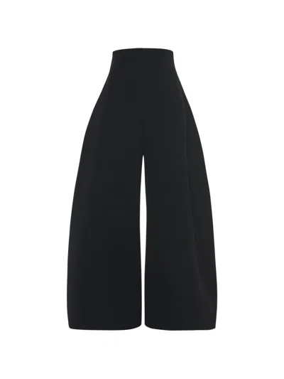 A.w.a.k.e. High-rise Rounded Trousers In Black