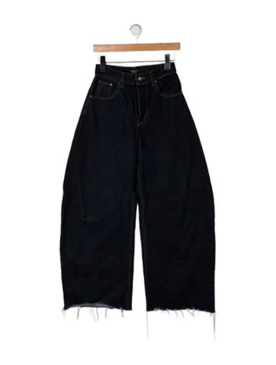 Pre-owned A.w.a.k.e. High-rise Wide Leg Jeans In Blue