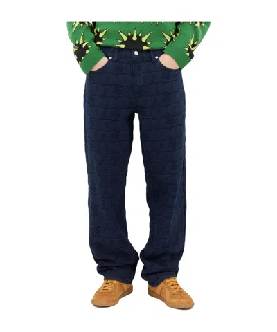 Awake Jacquard Jeans In Black