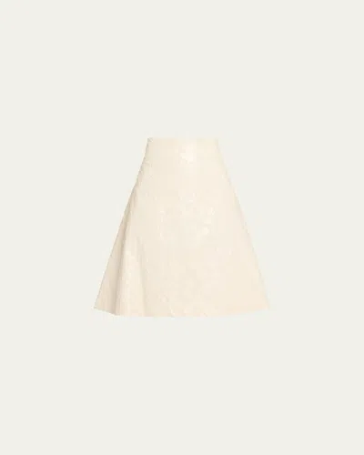 A.w.a.k.e. Knee-length A-line Skirt In Neutral
