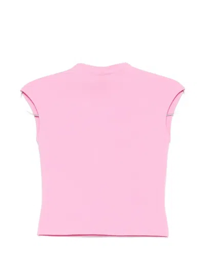 A.w.a.k.e. Knitted Sleeveless Top In Pink