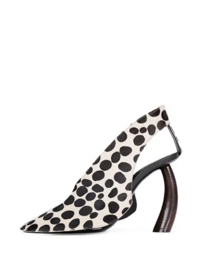 A.w.a.k.e. Lauren Dalmatian-print Sandals In Multi
