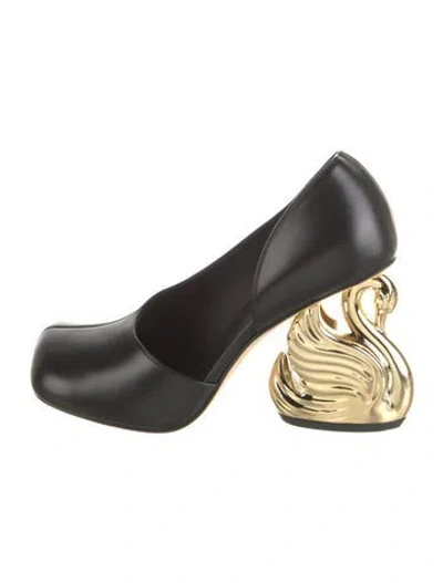 Pre-owned A.w.a.k.e. Leather Pumps In Black