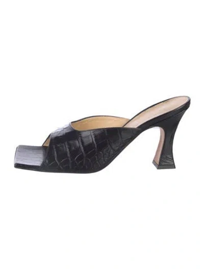 Pre-owned A.w.a.k.e. Leather Slides In Multi