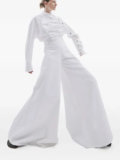 A.w.a.k.e. Logo-patch Wide-leg Jeans In Multi