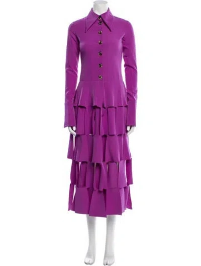 Pre-owned A.w.a.k.e. Long Dress In Purple