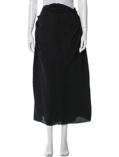 Pre-owned A.w.a.k.e. Long Skirt In Black