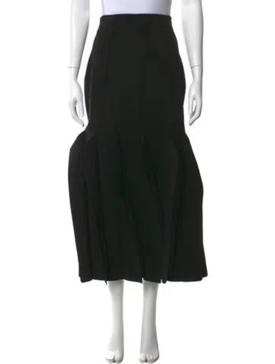 Pre-owned A.w.a.k.e. Long Skirt In Black